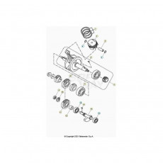 Beta RR125 LC R 24 Kurbelwelle/Kolben/Ausgleichswelle