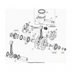 Beta RR200 21 Kurbelwelle/Kolben/Ausgleichswelle