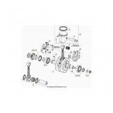 Beta RR200RC 22 Kurbelwelle/Kolben/Ausgleichswelle