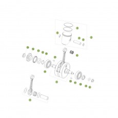 Beta RR250 2T 14 Kurbelwelle/Kolben/Ausgleichswelle