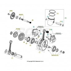 Beta RR300RC 24 Kurbelwelle/Kolben/Ausgleichswelle