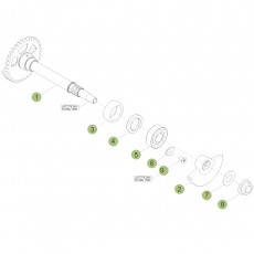 Beta RR350 Racing 16 Kurbelwelle/Kolben/Ausgleichswelle 1