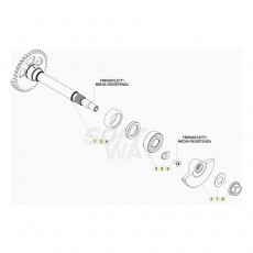 Beta RR430 20 Kurbelwelle/Kolben/Ausgleichswelle 1