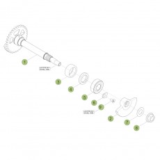 Beta RR430 4T 18 Kurbelwelle/Kolben/Ausgleichswelle 1