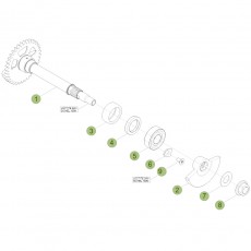 Beta RR450 Factory 12 Kurbelwelle/Kolben/Ausgleichswelle 1