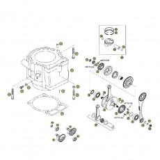 Beta RR450 Racing 09 Kurbelwelle/Kolben/Ausgleichswelle