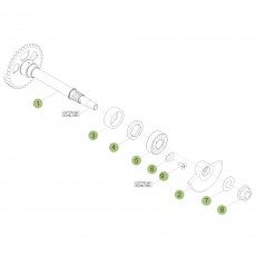 Beta RR450 Racing 13 Kurbelwelle/Kolben/Ausgleichswelle 1