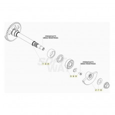Beta RR480 20 Kurbelwelle/Kolben/Ausgleichswelle 1