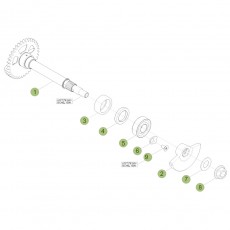 Beta RR498 Racing 14 Kurbelwelle/Kolben/Ausgleichswelle 1