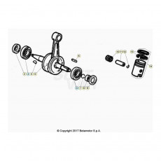 Beta RR50 21 Kurbelwelle/Kolben/Ausgleichswelle