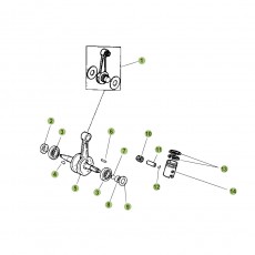 Beta RR50 Standard 10/11 Kurbelwelle/Kolben/Ausgleichswelle