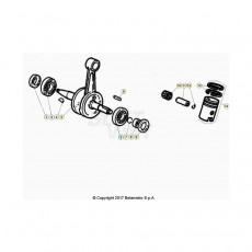 Beta RR50 Street 20 Kurbelwelle/Kolben/Ausgleichswelle