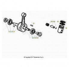 Beta RR50 Street 21 Kurbelwelle/Kolben/Ausgleichswelle