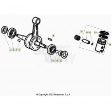 Beta RR50 Sport 24 Kurbelwelle/Kolben/Ausgleichswelle