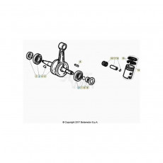 Beta RR50 Street Track 20 Kurbelwelle/Kolben/Ausgleichswelle