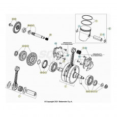 Beta Xtrainer250 24 Kurbelwelle/Kolben/Ausgleichswelle