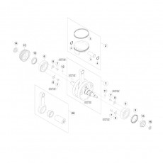 Beta RR350 13 Kurbelwelle - Kolben - Ausgleichswelle 2