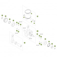 Beta RR350 Racing 13 Kurbelwelle/Kolben/Ausgleichswelle 2