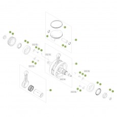 Beta RR350 Racing 15 Kurbelwelle/Kolben/Ausgleichswelle 2
