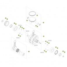 Beta RR350 Racing 16 Kurbelwelle/Kolben/Ausgleichswelle 2