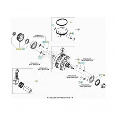 Beta RR350RC 20 4T Kurbelwelle/Kolben/Ausgleichswelle 2