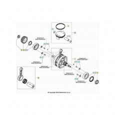 Beta RR350RC 25 4T Kurbelwelle/Kolben/Ausgleichswelle 2
