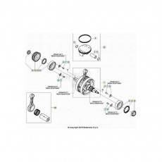 Beta RR390RC 20 4T Kurbelwelle/Kolben/Ausgleichswelle 2