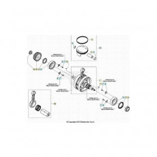 Beta RR390RC 22 4T Kurbelwelle/Kolben/Ausgleichswelle 2