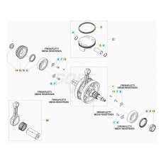 Beta RR430 20 Kurbelwelle/Kolben/Ausgleichswelle 2