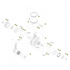 Beta RR430 Racing 15 Kurbelwelle/Kolben/Ausgleichswelle 2