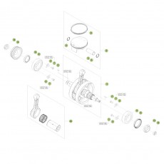 Beta RR430 Racing 16 Kurbelwelle/Kolben/Ausgleichswelle 2