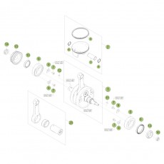 Beta RR450 Factory 12 Kurbelwelle/Kolben/Ausgleichswelle 2