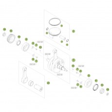 Beta RR450 Racing 13 Kurbelwelle/Kolben/Ausgleichswelle 2