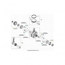Beta RR480RC 22 4T Kurbelwelle/Kolben/Ausgleichswelle 2