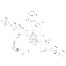 Beta RR480 Racing 16 Kurbelwelle/Kolben/Ausgleichswelle 2