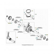 Beta RR480RC 20 4T Kurbelwelle/Kolben/Ausgleichswelle 2