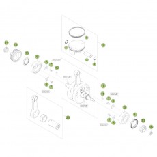 Beta RR498 Racing 14 Kurbelwelle/Kolben/Ausgleichswelle 2