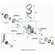 Beta RX450 26 Kurbelwelle/Kolben/Ausgleichswelle 2