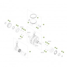 Beta RR390 Racing 17 Kurbelwelle/Kolben/Ausgleichswelle 2