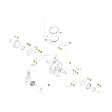 Beta RR430 Racing 17 Kurbelwelle/Kolben/Ausgleichswelle 2