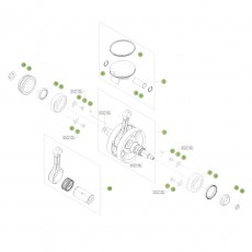 Beta RR480 Racing 17 Kurbelwelle/Kolben/Ausgleichswelle 2