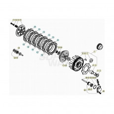 Beta EVO125 20 Primärtrieb/Kupplung