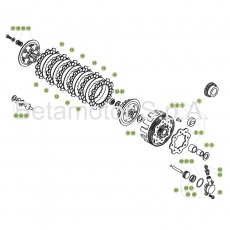 Beta EVO125 17 Primärtrieb/Kupplung