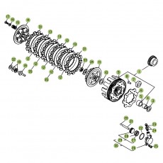 Beta  EVO125 Factory 14 Primärtrieb/Kupplung