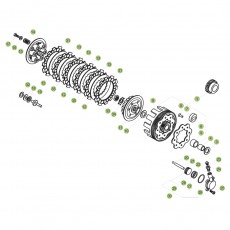 Beta  EVO125 Factory 15 Primärtrieb/Kupplung