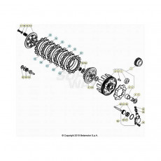 Beta  EVO125 Factory 20 Primärtrieb/Kupplung