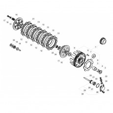 Beta EVO250 15 Primärtrieb - Kupplung