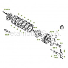 Beta EVO300 Factory 17 Primärtrieb/Kupplung