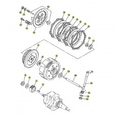Beta RR125 11 Primärtrieb/Kupplung