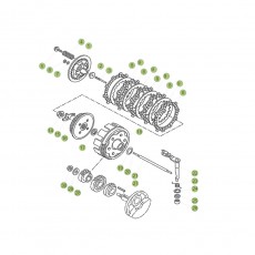 Beta RR125 LC 16 Primärtrieb/Kupplung